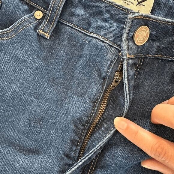 Seven7 Women's High Rise 90s Straight Jeans Size 12 Blue Denim Sustainable - Picture 3 of 7